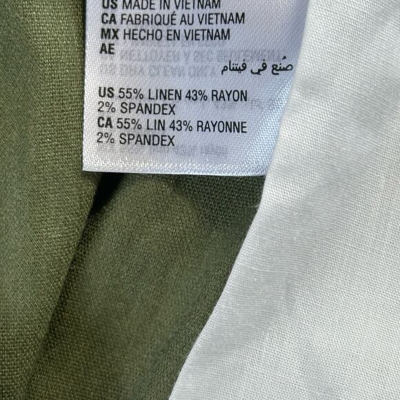 Alfani Men's Pleated Stretch Tapered Pants Green Size 40x30 $75 - Picture 4 of 4